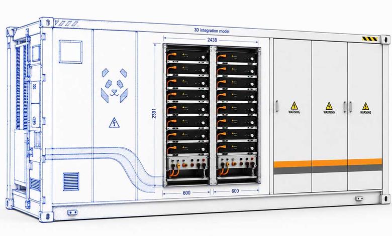 BESS container blueprint to commissioned unit