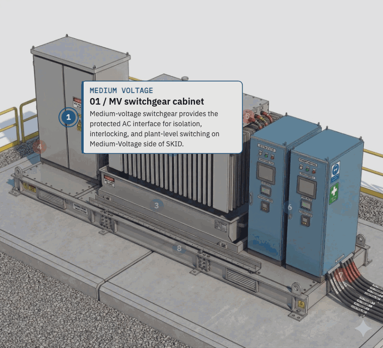 Image from I recently realized that MV Skid is one of those terms that comes up constantly in BESS…