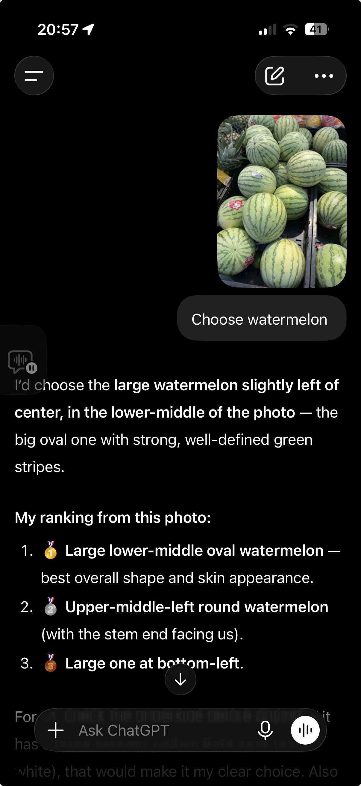 Image from I finally found the perfect use for AI: choosing a watermelon.